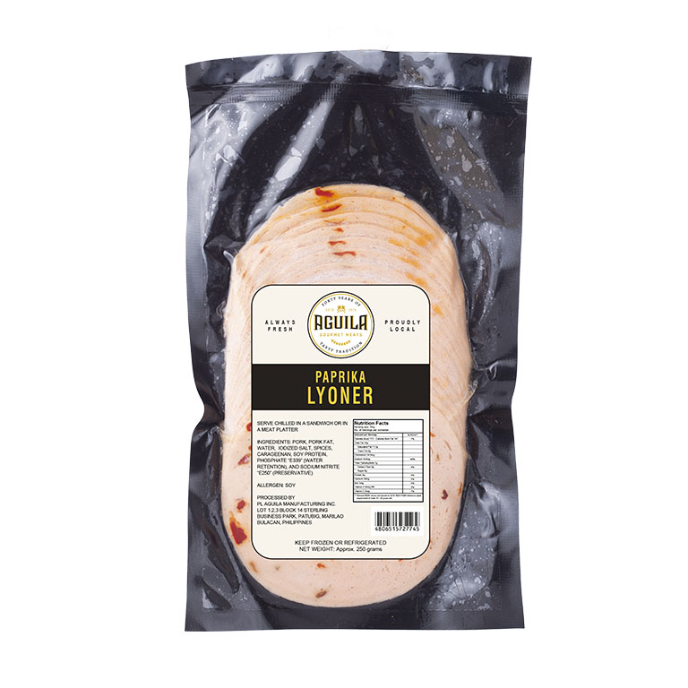 Paprika Lyoner PL Aguila Manufacturing Inc.